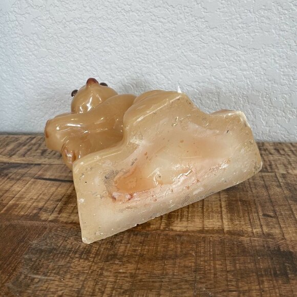 Vintage Koala Bear 8" Wax Candle NOS Never Lit Branch 1970s Imperfections Decor - Picture 8 of 9